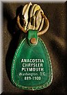 Image: Key fob from Anacostia Chrysler Plymouth in Washington DC